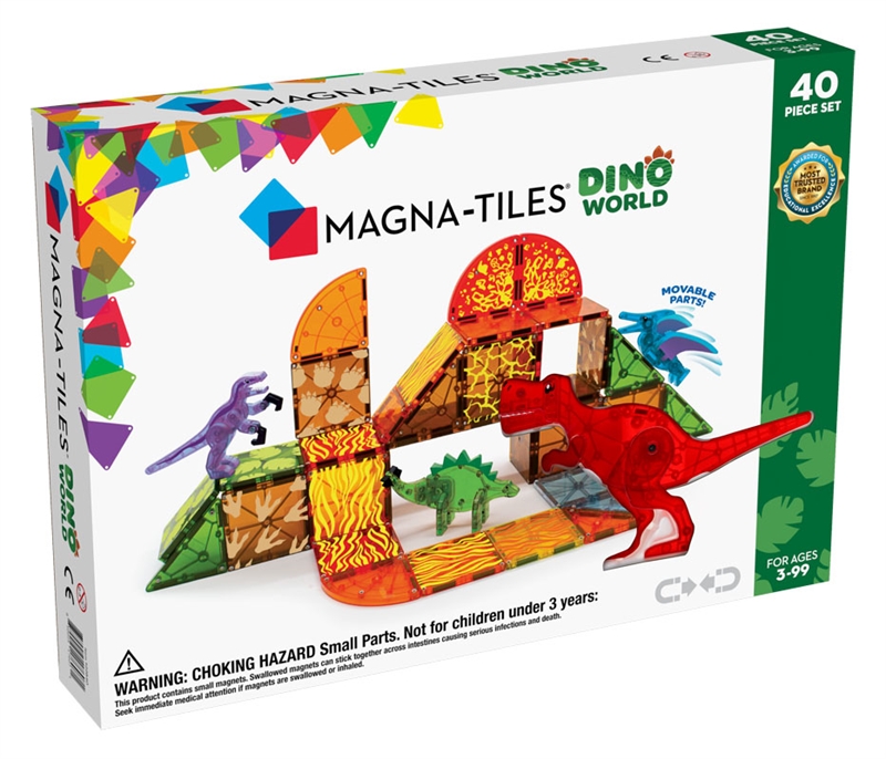 Magna-Tiles - Dino World - 40 dele